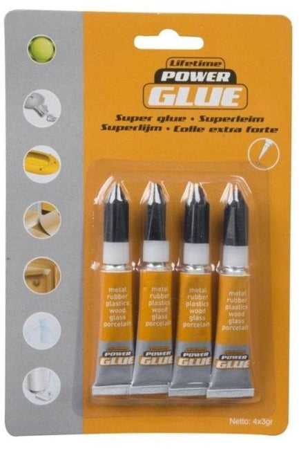 Lifetime Power Glue, 4 x 3 gr