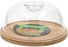 Round Bamboo Cheese Board and Plastic Cover, 