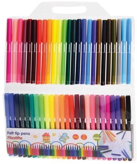 Top Write Felt Tip Pens, 50 ct