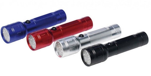 Grundig 17-LED Battery Powered Flashlight (Specify Color at Checkout), 14 cm