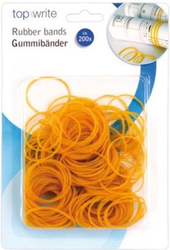 Top Write Elastic Bands , 200 ct