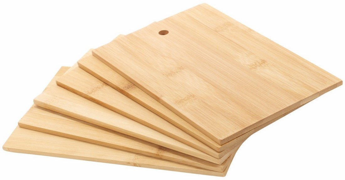 Bamboo Cutting Board Set with Stand, 7 pcs