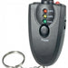 Alcohol Tester Keychain with Flashlight, Black, 