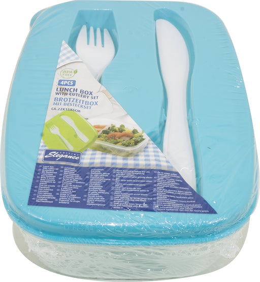 Cuisine Elegance Lunchbox  and Cutlery Set, 