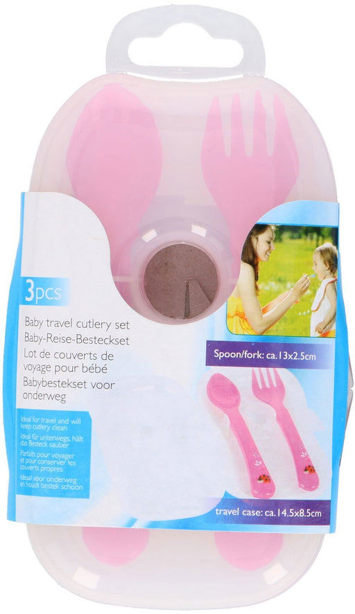 Baby Travel Cutlery Set, Assorted Colors, 3 pcs