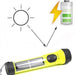 Hybrid Light Hybrid Solar Flashlight with Battery Back Up, 18 cm