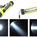Hybrid Light Hybrid Solar Flashlight with Battery Back Up, 18 cm
