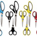 Scissors Set (Specify Color at Checkout), 3 pcs