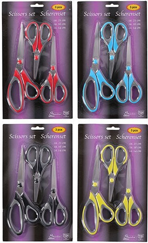 Scissors Set (Specify Color at Checkout), 3 pcs