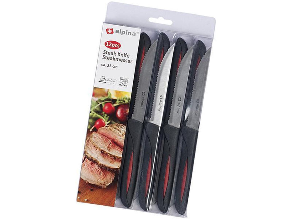 Alpina Stainless Steel Steak Knives , 12 pcs