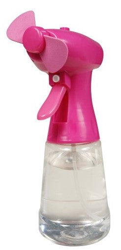 Water Spray Fan, Battery Powered (Specify Color at Checkout), 13 oz