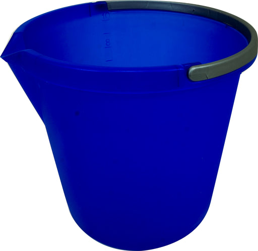 Plastic 10 L Bucket (Specify Color at Checkout), 