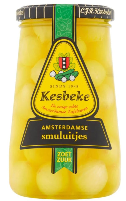 Kesbeke Amsterdam Jarred Onions (Smuluijtes), 370 ml