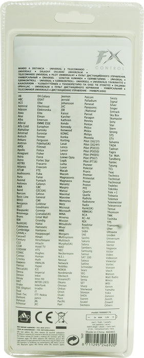 FX Universal Remote Control, 8 Functions, Model # YA9000170 — Goisco.com