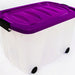 Storage Box with Lid and Wheels (Sepcify Color at Checkout), 60 L