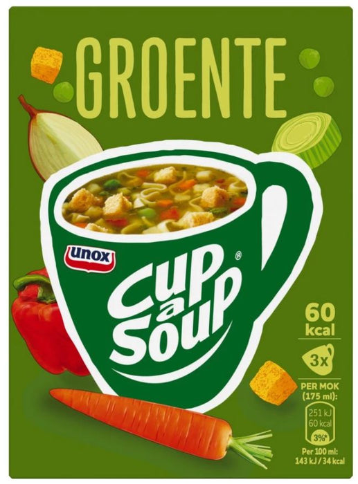 Unox Cup-A-Soup Vegetable Soup, 3 ct