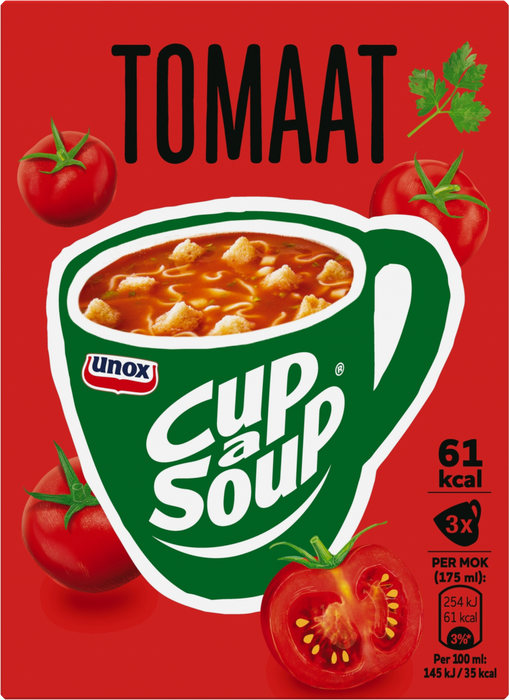 Unox Cup-A-Soup Tomato Soup, 3 ct