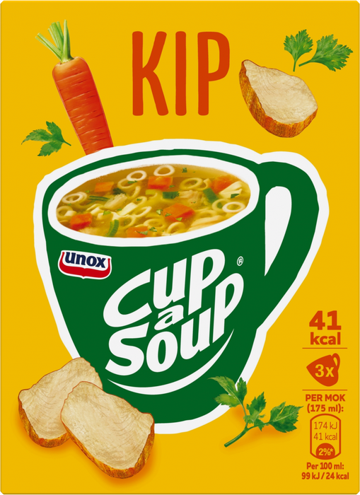 Unox Cup-A-Soup Chicken Soup, 3 ct