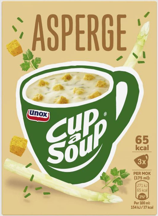 Unox Cup-A-Soup Asparagus Soup, 3 ct