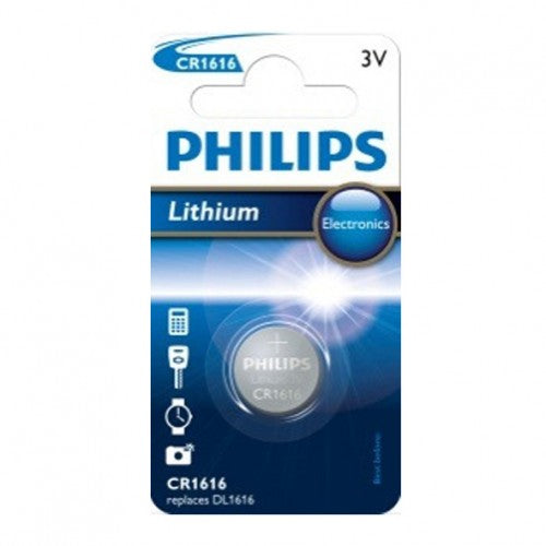 Philips CR1616 Lithium Battery, 1 pc