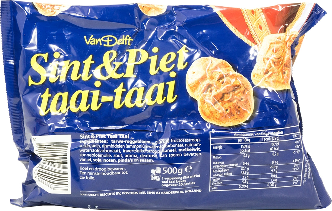 Van Delft Sint & Piet Taai-Taai, 500 gr