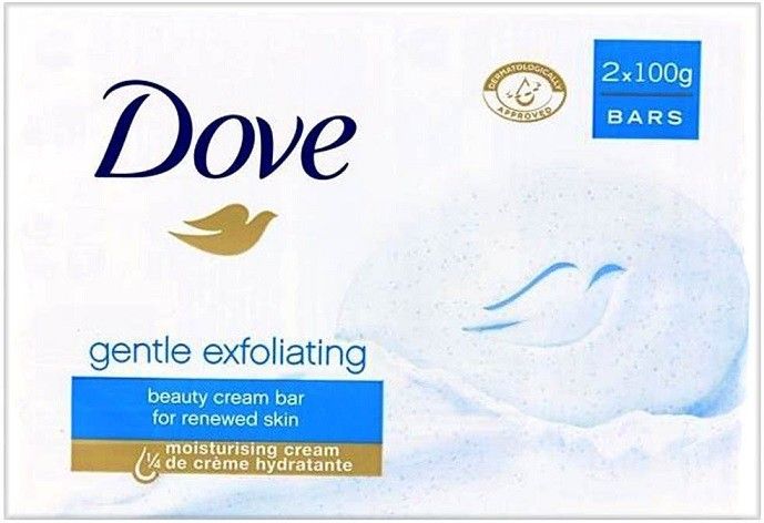 Dove Gentle Exfoliating Bar Soaps, 2-Pack, 2 ct