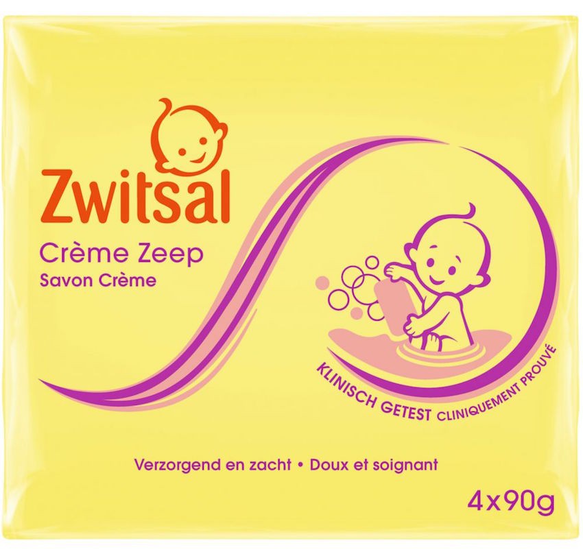 Zwitsal Cream Soap Value Pack, 4 x 90 gr