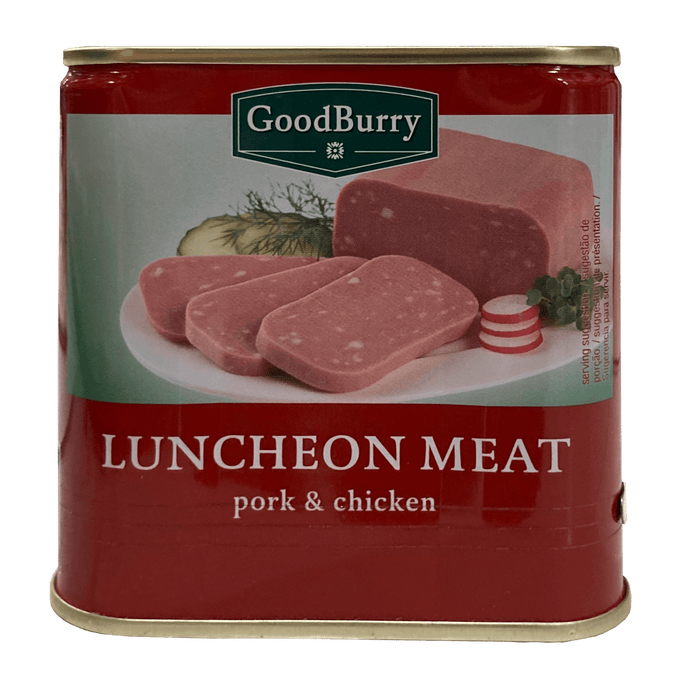 GoodBurry Luncheon Meat, Pork & Chicken, 340 gr