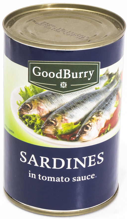 Goodburry Sardines in Tomato Sauce, 425 g