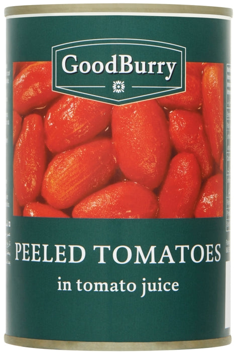 Goodburry Peeled Tomatoes in Tomato Juice, 800 gr