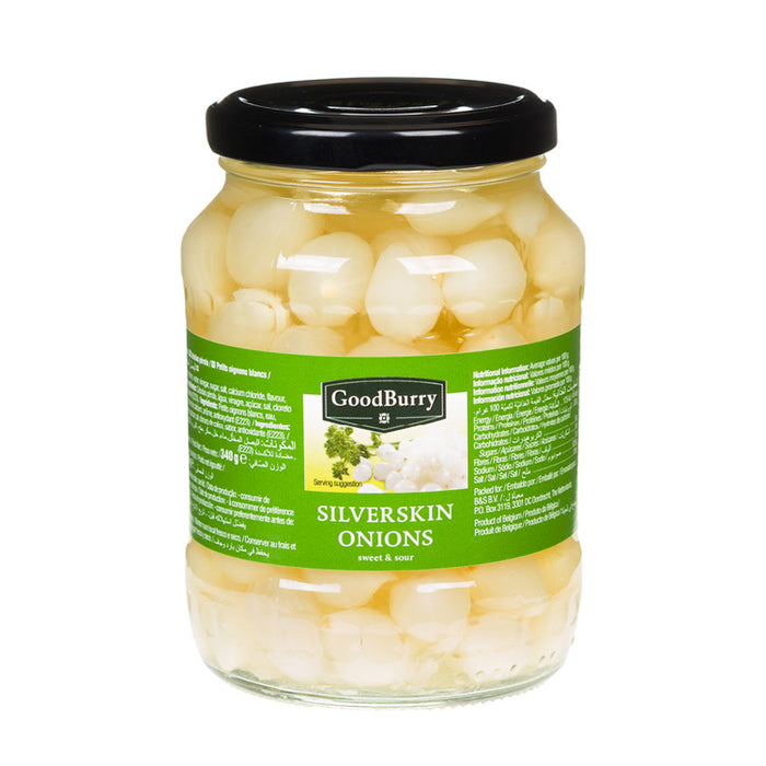 Goodburry Silverskin Onions, 340 gr