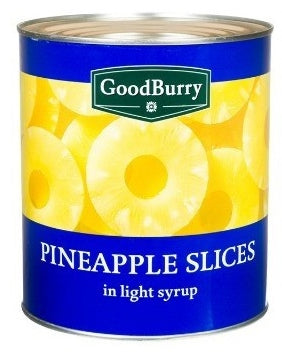 Goodburry Pineapple Slices in Light Syrup, 850 gr