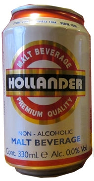 Hollander Non-Alcoholic Beer Can, 33 cl