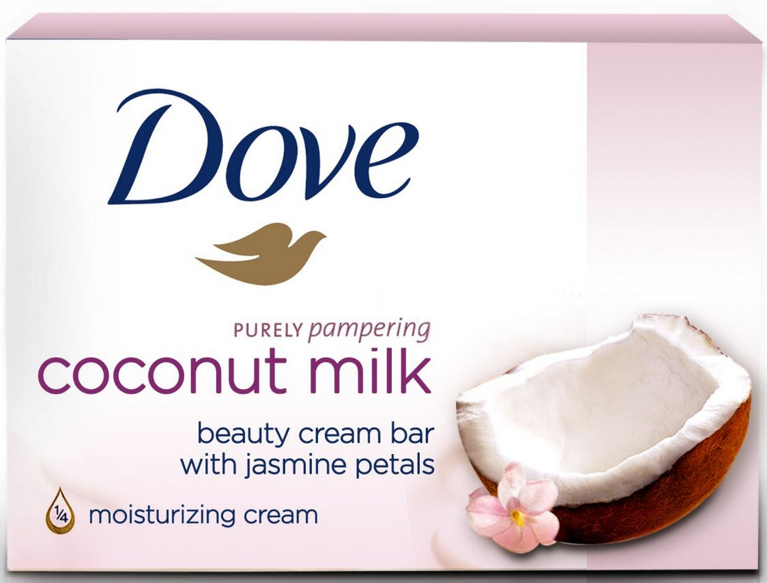 Dove Purely Pampering Coconut Milk Beauty Cream Bar, with Jasmine Petals, 3.5 oz (100 gr)