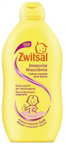 Zwitsal Soap-Free Baby Washing Cream, 500 ml