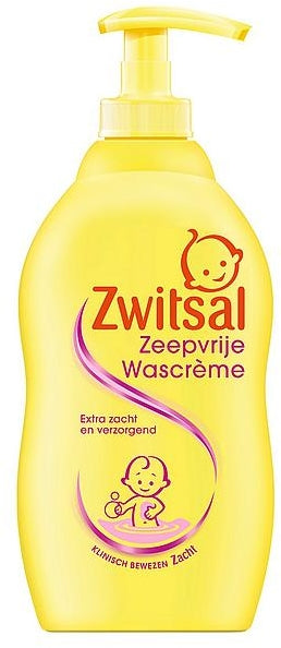 Zwitsal Soap-Free Washing Cream (Zeepvrije Wascreme), 400 ml