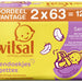 Zwitsal Hypoallergenic Sensitive Baby Wipes (Billendoekjes), Value Pack, 2 x 63 ct