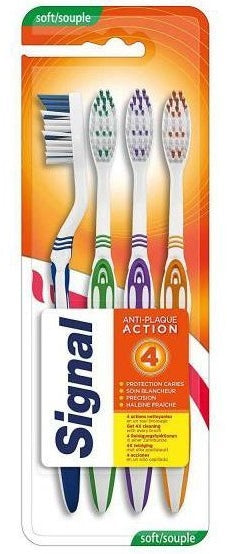 Signal Toothbrushes Value Pack, Smooth, 4 ct