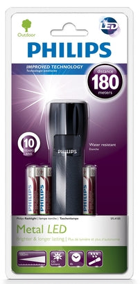Philips Metal LED Torch, 11.3 x 3.2 cm