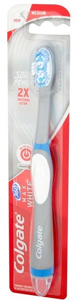 Colgate 360 Max White One Sonic Medium Battery Toothbrush, 1  ct