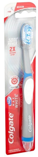 Colgate 360 Max White One Sonic Medium Battery Toothbrush, 1  ct