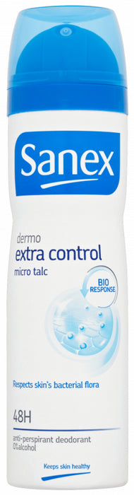 Sanex Dermo Extra Control Micro Talc Anti-Perspirant Deodorant Spray, 150 ml