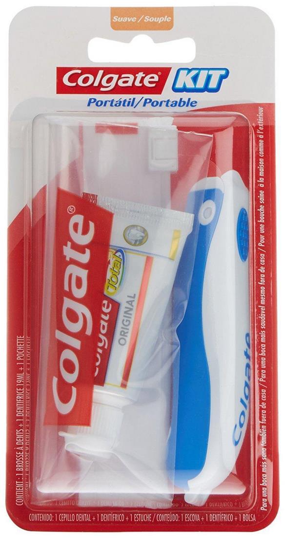 Colgate Kit Colgate Toothpaste and Toothbrush 3-Piece Travel Kit, 1 ct — Goisco.com