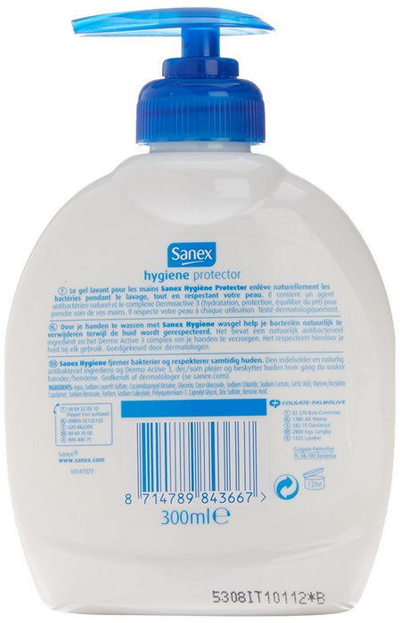 Sanex Hygiene Protector Liquid Hand Soap, 300 ml