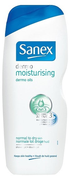 Sanex Dermo Moisturising Shower Gel with Dermo Oils, 650 ml