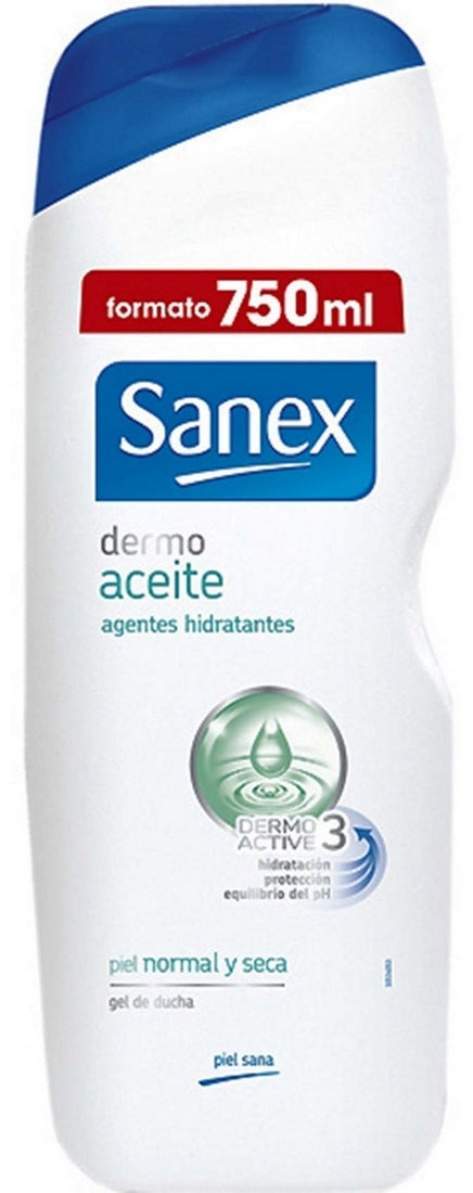 Sanex Dermo Oil Body Gel, Normal to Dry Skin, 600 + 150 ml