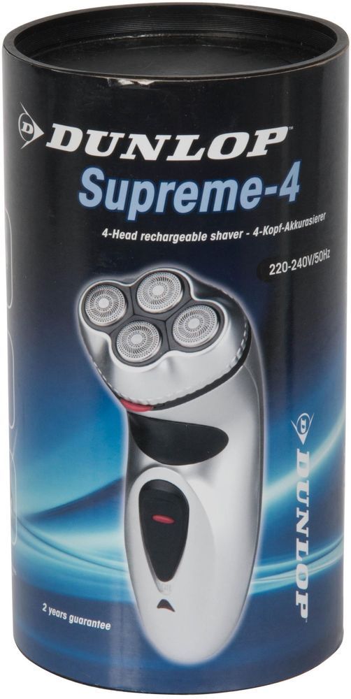 Dunlop Supreme-4 Rechargeable Shaver with Styling Trimmer, 220 V, 3 pcs