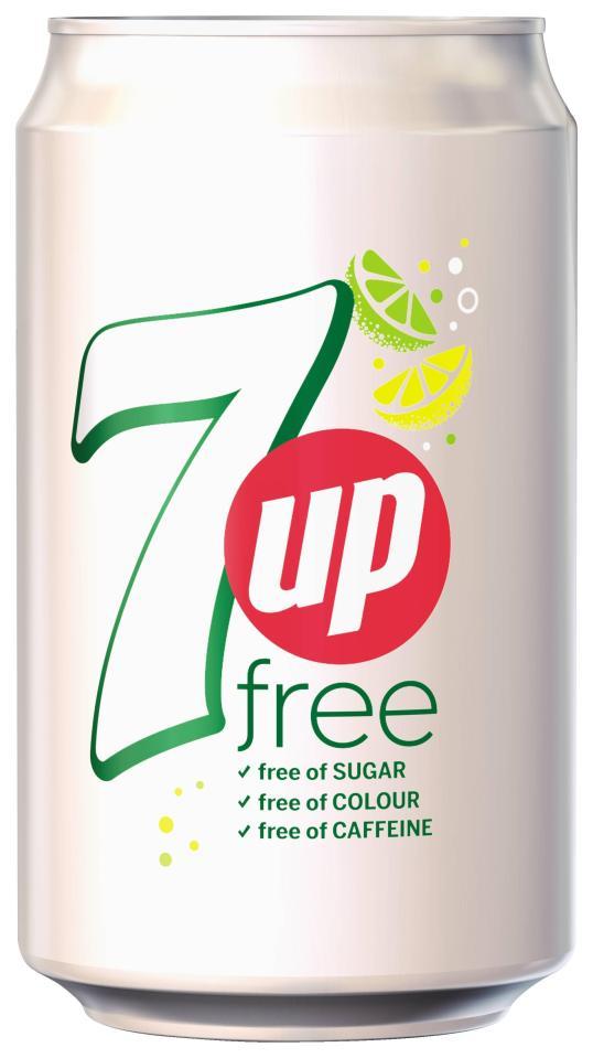 7 Up Sugar Free Can, 330 ml