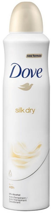 Dove Silk Dry Antiperspirant Deodorant Spray, 250 ml