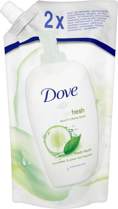 Dove GoFresh Beauty Cream Hand Wash Refill, Cucumber and Green Tea, 500 ml